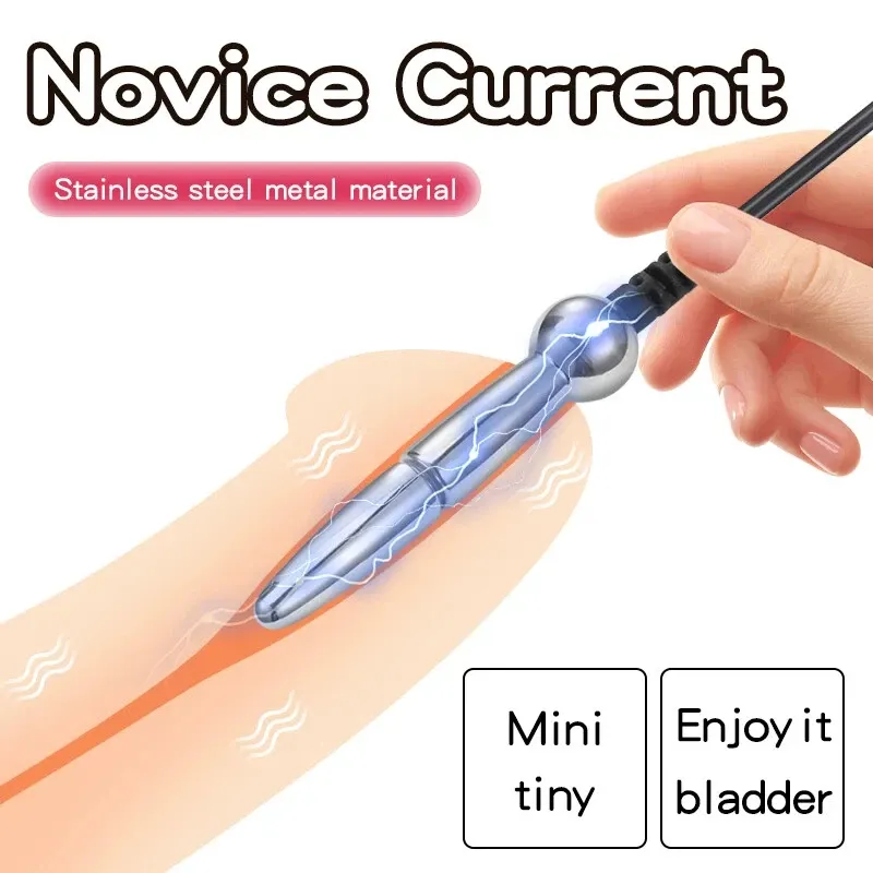 Stainless Steel Electric E-stim Stretcher Urethra Sound Rod - image 4