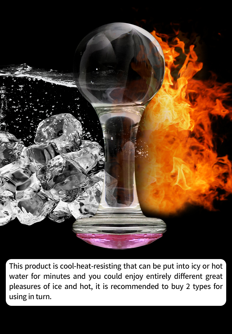 Crystalglow Glass Pleasure Anal Plug-WeLovePlugs