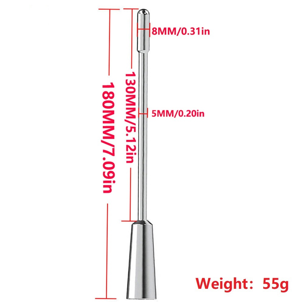 7.1'' Premium 304 Stainless Steel Vibrating Urethral Sound-WeLovePlugs