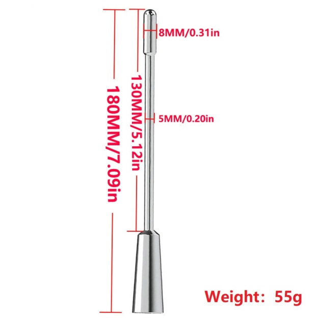 7.1'' Premium 304 Stainless Steel Vibrating Urethral Sound-WeLovePlugs