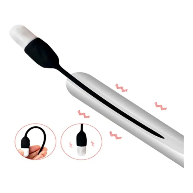 Mini Vibrating Urethral Souding Tube-WeLovePlugs