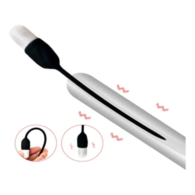 Mini Vibrating Urethral Souding Tube-WeLovePlugs