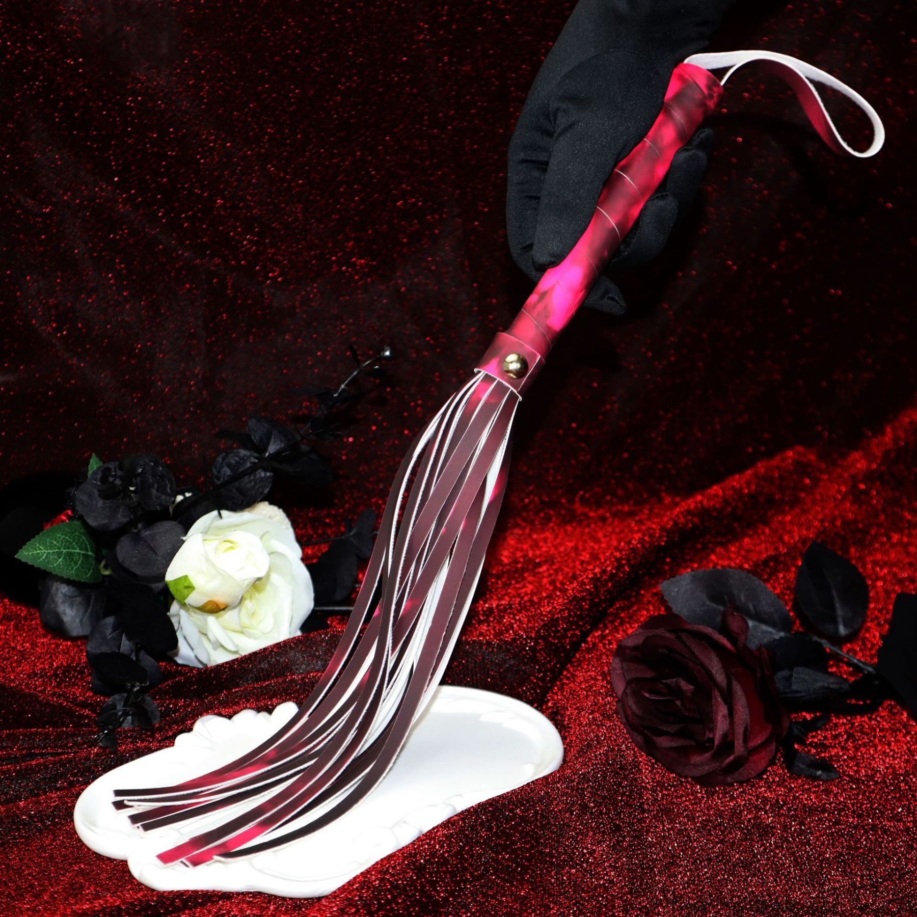 Tassel Leather Whip Heat-reactive Color-changing - image 3