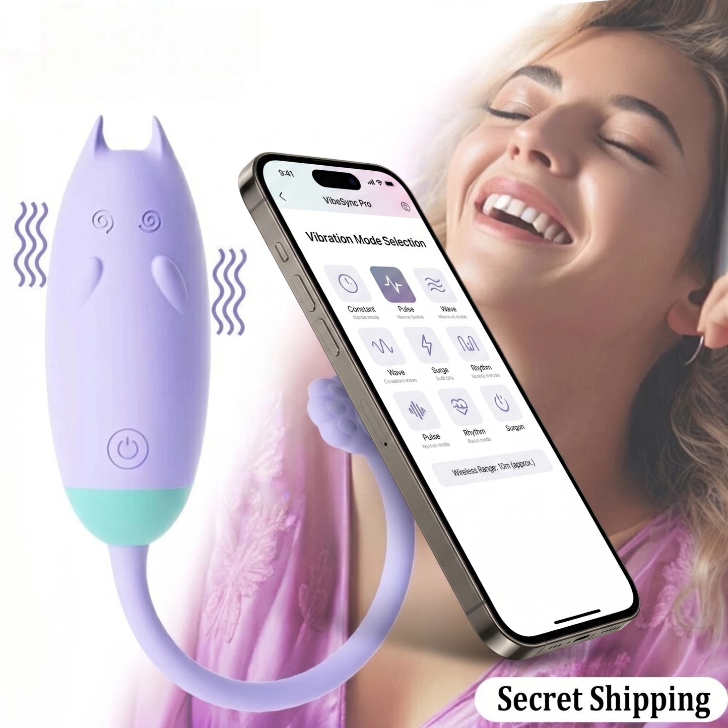 Whispering Kitty Mini Vibrating Egg - image 5