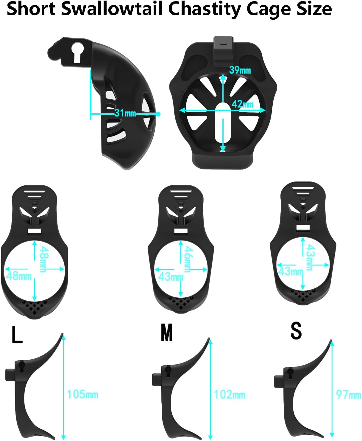 Swallow Tail Chastity Cage-WeLovePlugs
