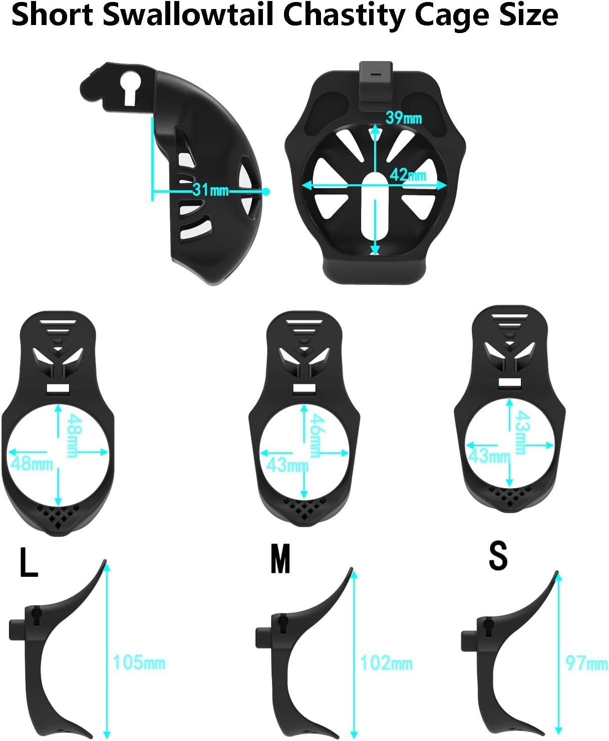 Swallow Tail Chastity Cage-WeLovePlugs