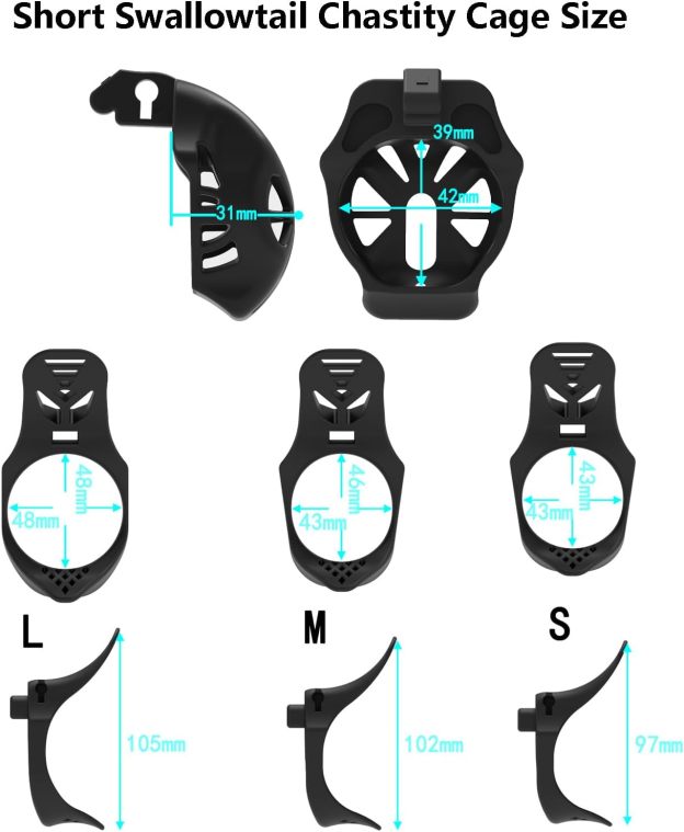 Swallow Tail Chastity Cage-WeLovePlugs