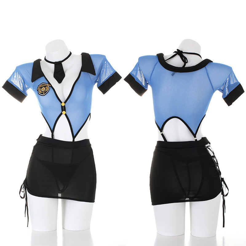 Naughty Cop Cosplay Lingerie For Women - image 5