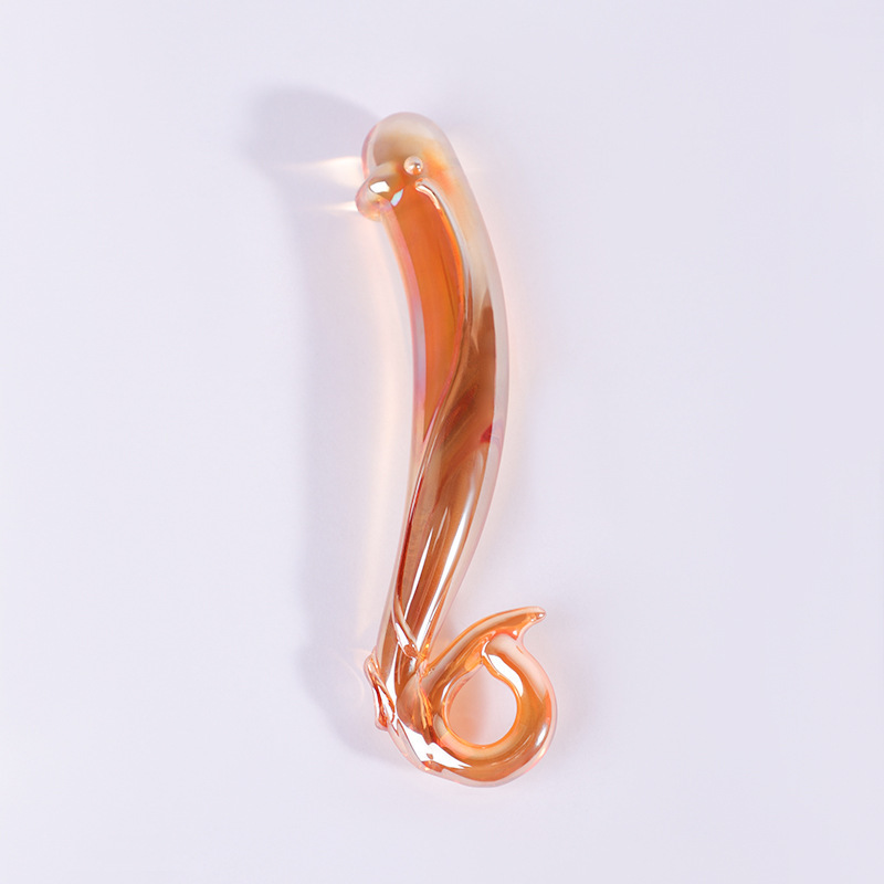 The Sacred Squirter – Curved Glass Dildo Wand for G-Spot & Temperature Play-WeLovePlugs
