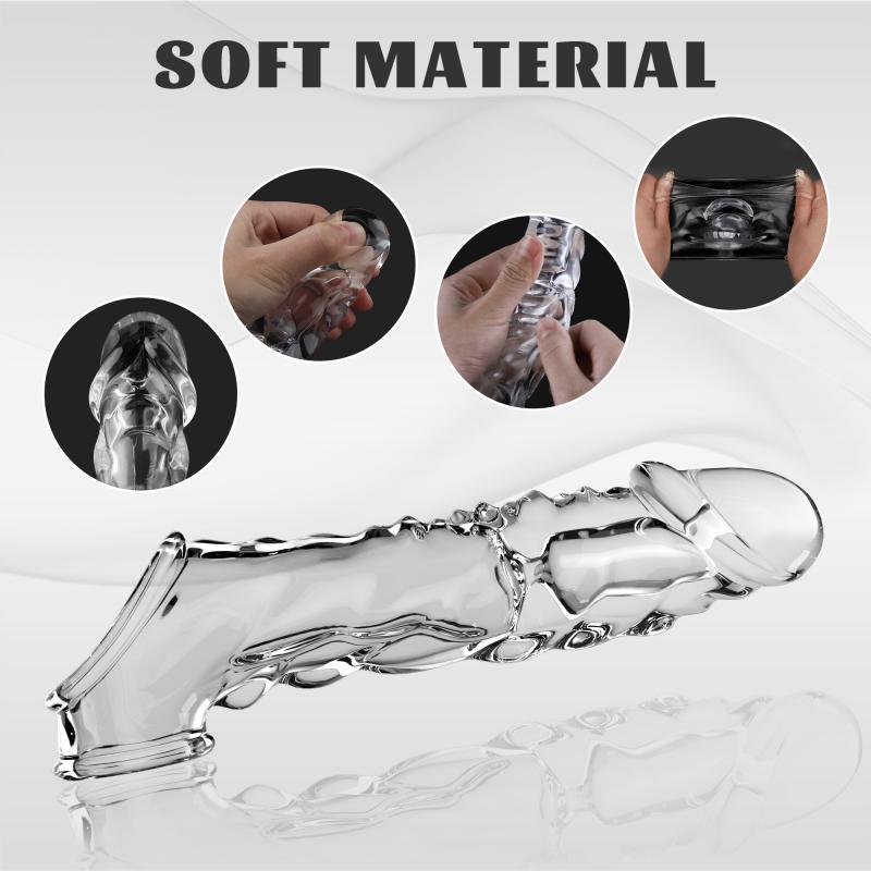 individual packets of personal lubricant Zt Big Boy Extender Vibrating Remote Control Penis Sleeve Cock Extender  Vibrator main image 1