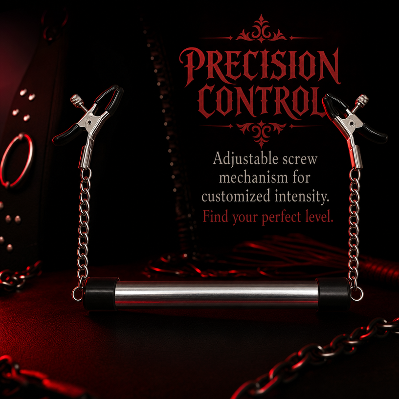 BDSM Toilet Paper Holder Nipple Clamps - image 1