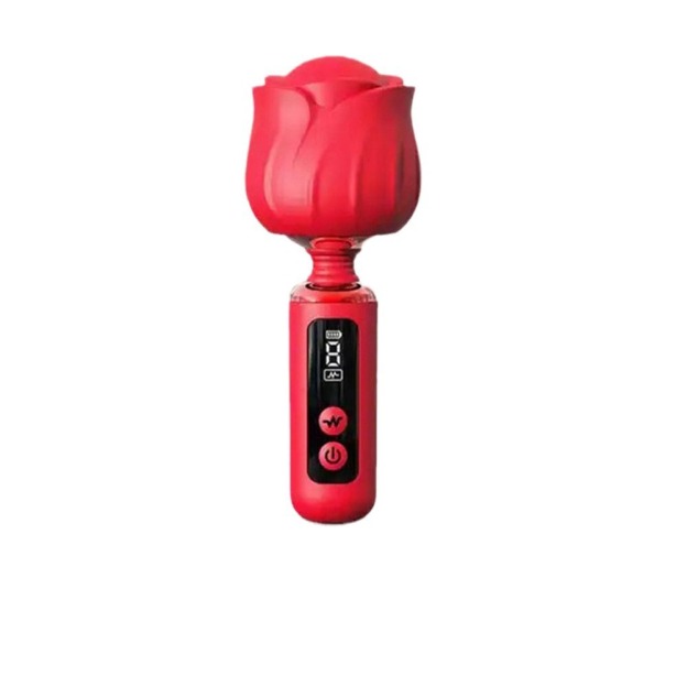 Rose-Shaped Clitoral Vibrator - Medical-Grade Silicone Stimulator with 9 Vibration Modes-WeLovePlugs