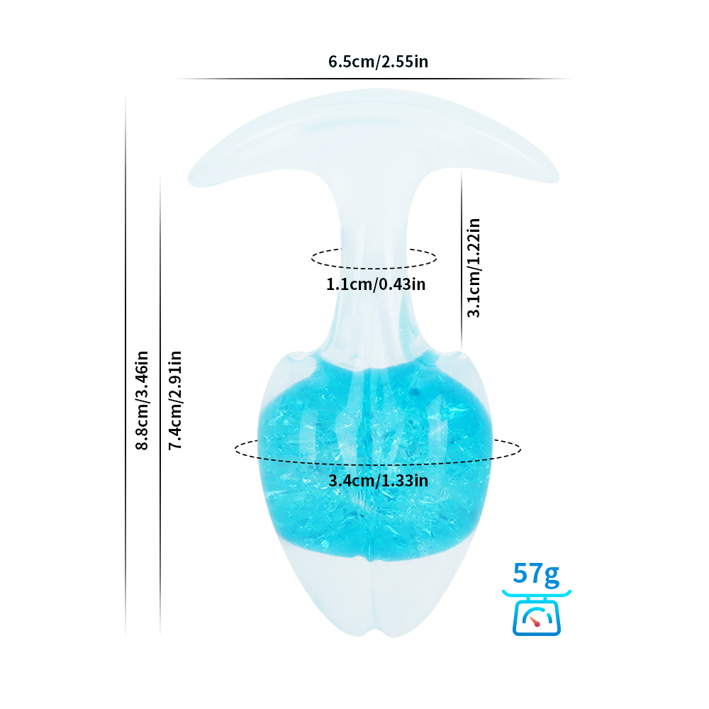 Crystal Vault Glass-Embedded Silicone Plug