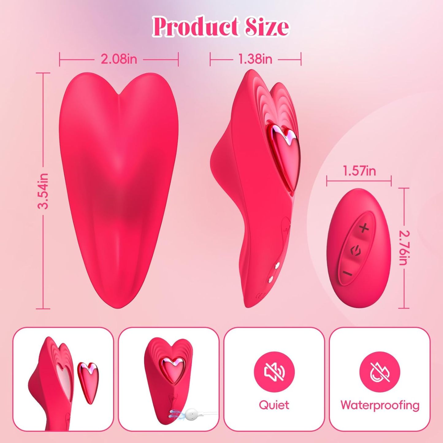Remote Control Butterfly Vibrator App Cellphone Wearable Couple Vibrator
