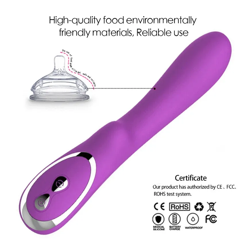 Vibrator-G-Spot-Dildo Clit-Massager-Female-Sex-Toys-Multispeed
