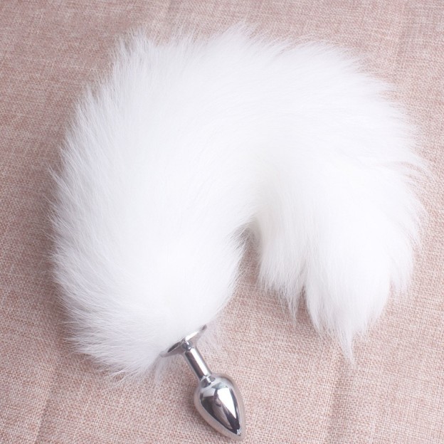 Original Fox Tail Plug Fluffy Cosplay Tail Plug-WeLovePlugs