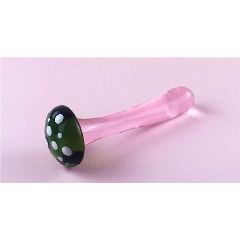 Clear Glass Anal Dildo with Pink Gem – Hypoallergenic & Smooth-WeLovePlugs