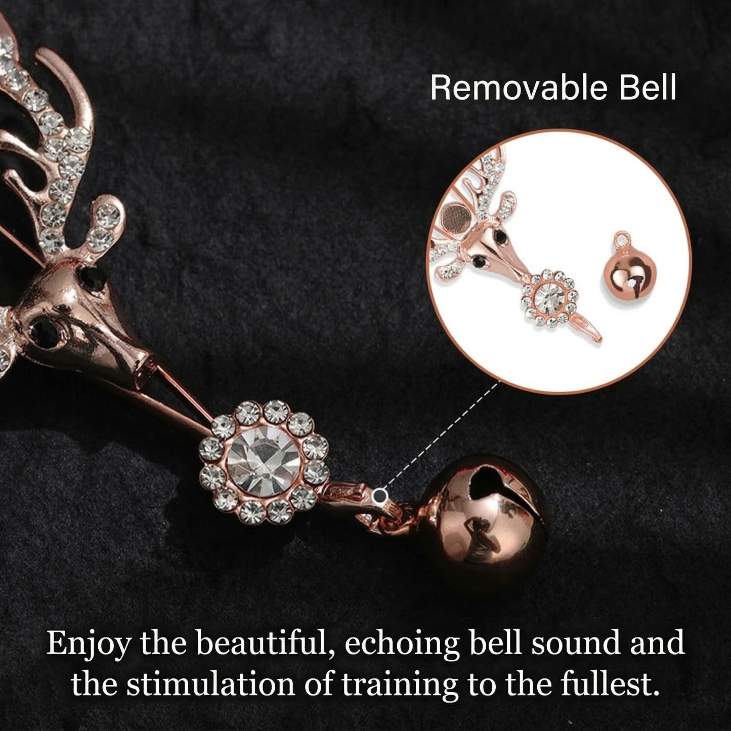 Rose Gold Nipple Clamps with Decorative Charms - image 3
