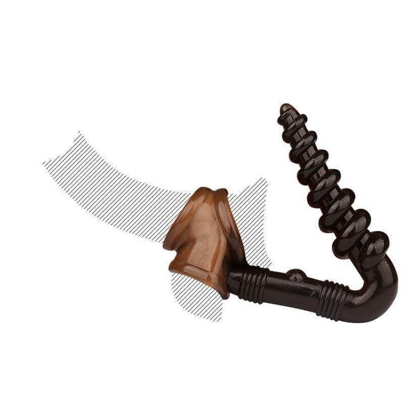 Dual Penius Ring with Spiral Texture Design - image 4