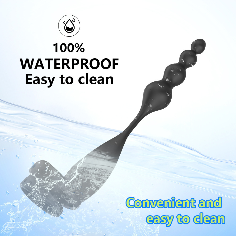 App-Controlled Beaded Cock Ring Penis Sleeve – 9 Vibration Modes for Couples-WeLovePlugs