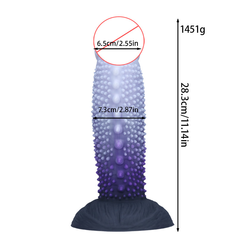Spiky Monster Fantasy Dildo - XL - image 8