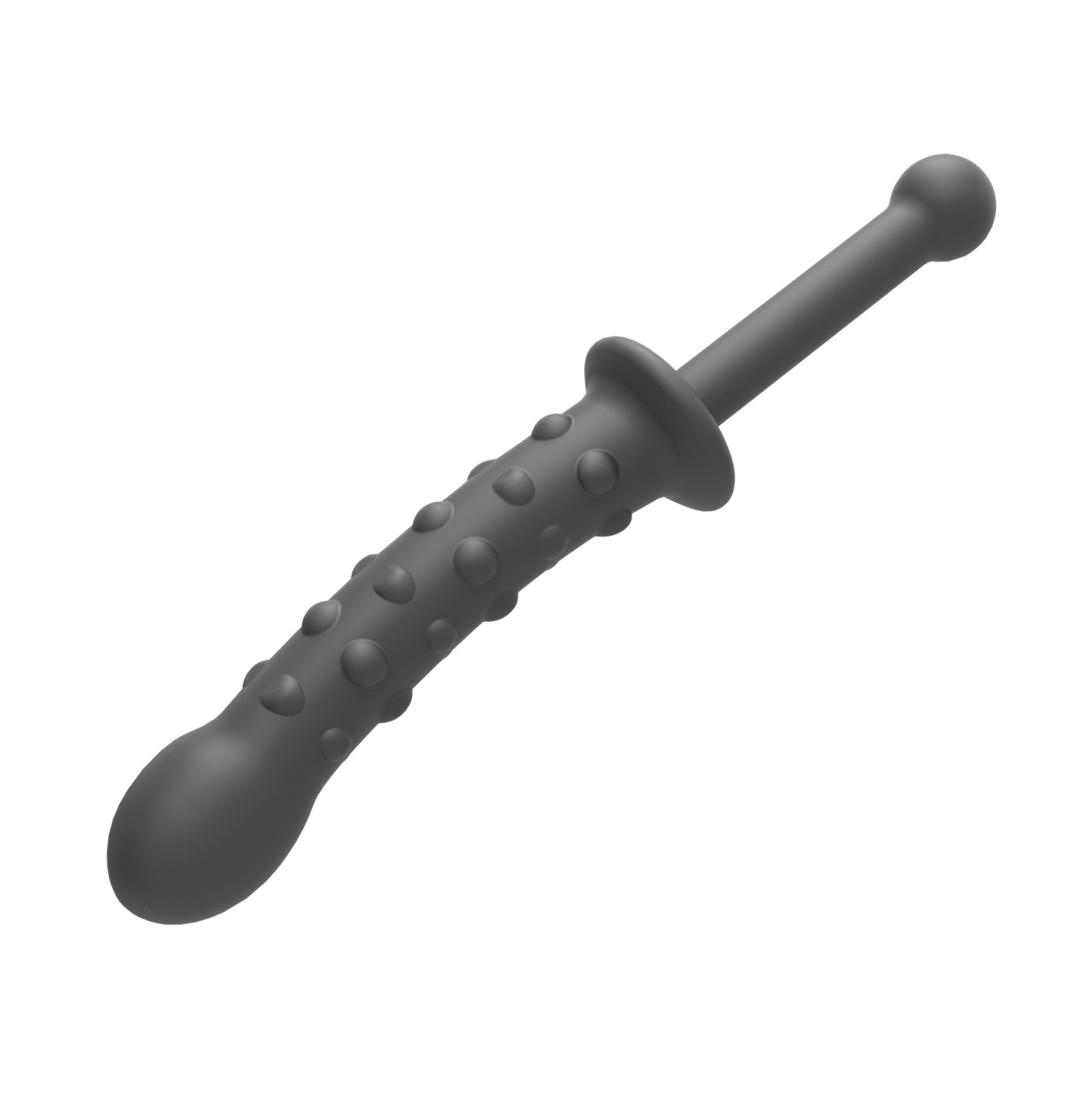 Textured Silicone Black Beaded Big Dildoâ Perfect for Anal & Vaginal Stimulation