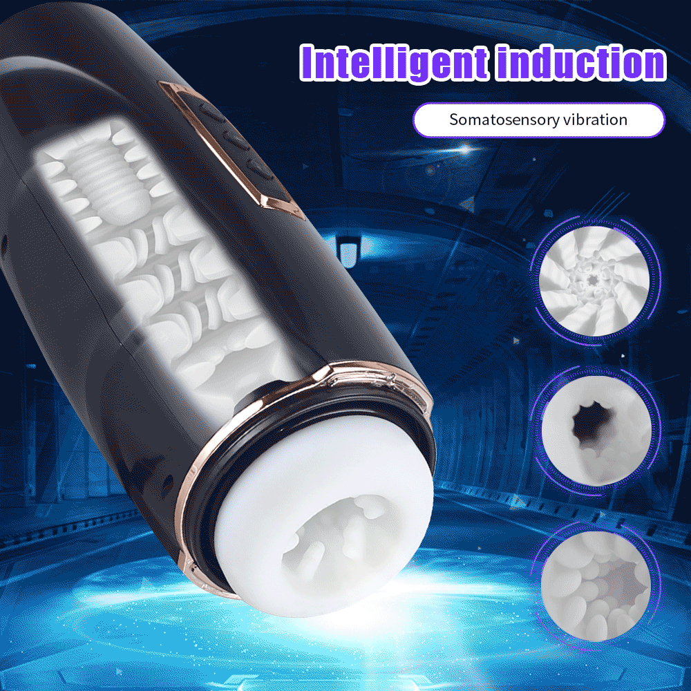 Automatic Telescoping Stroker With Suction & Vibration Masturbator-WeLovePlugs