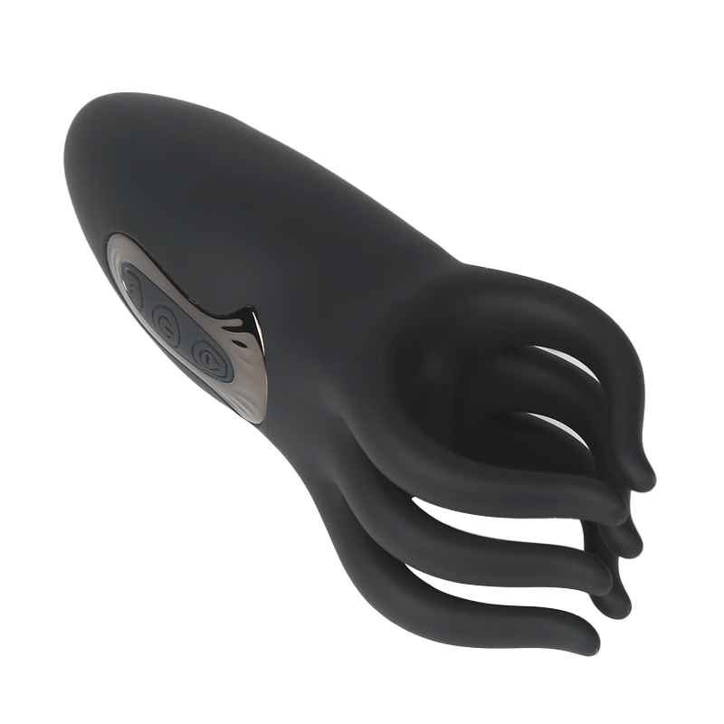 Octopus 6-Finger Glans Penis Massager with 10 Vibration Stroker-WeLovePlugs