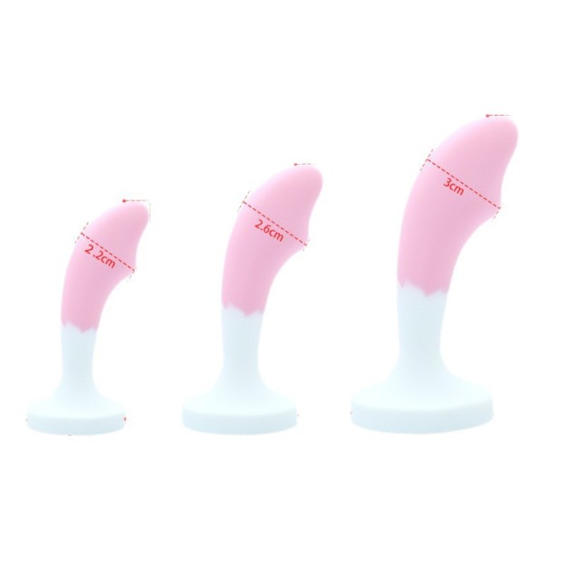 Crystal Base Silicone Anal Butt Plug-WeLovePlugs