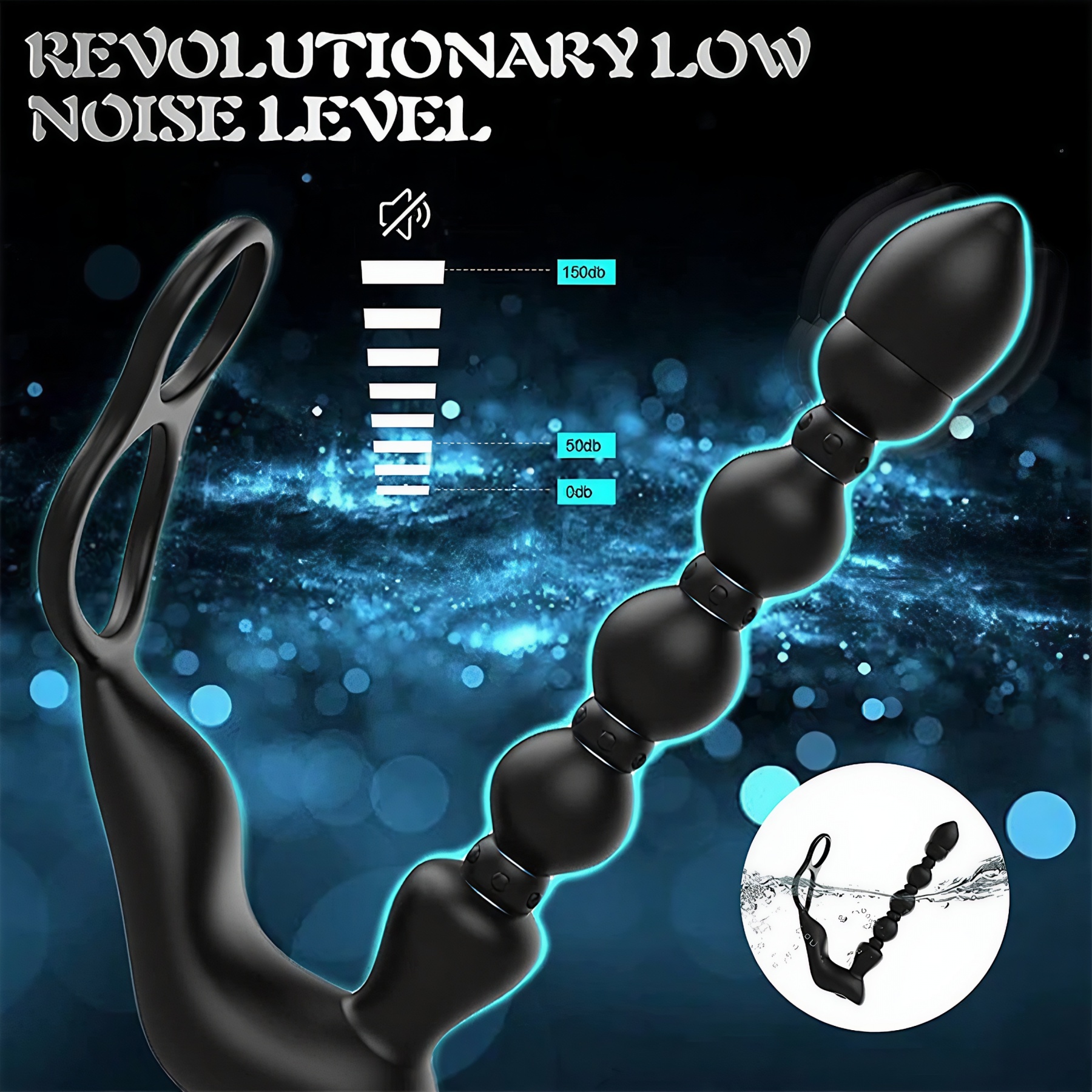 7.3'' Dual-Motor Prostate Massager with Remote Control & Flexible Anal Beads - image 7