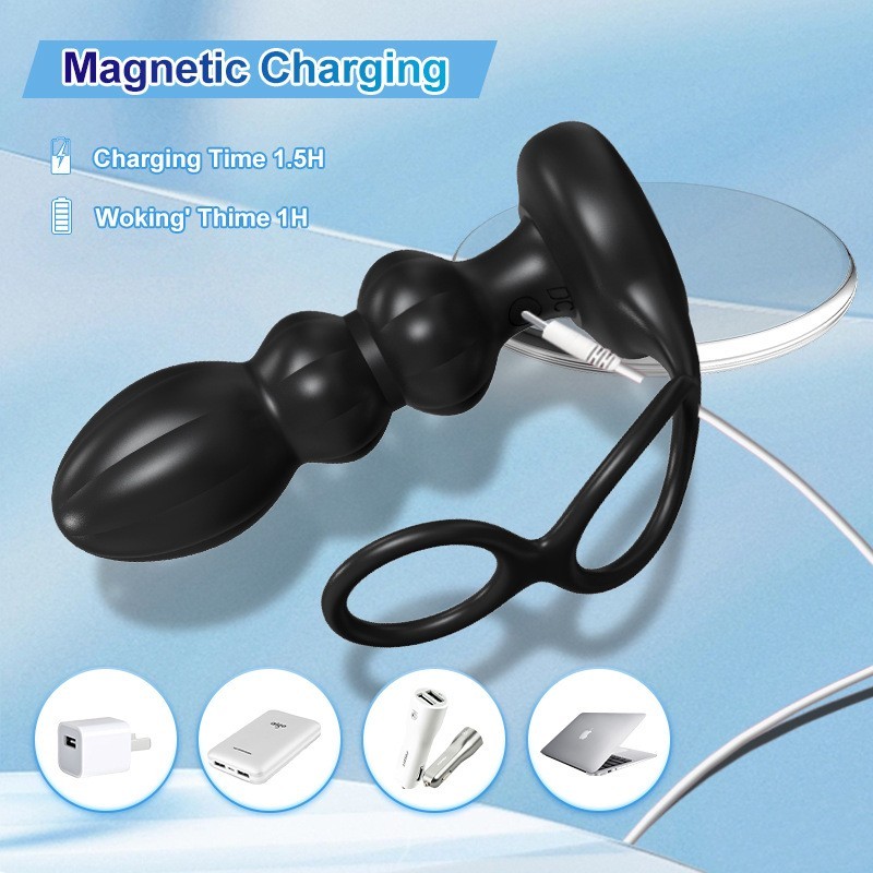 Prostate Massager with1 Trusting and 5 Vibrating Modes -WeLovePlugs