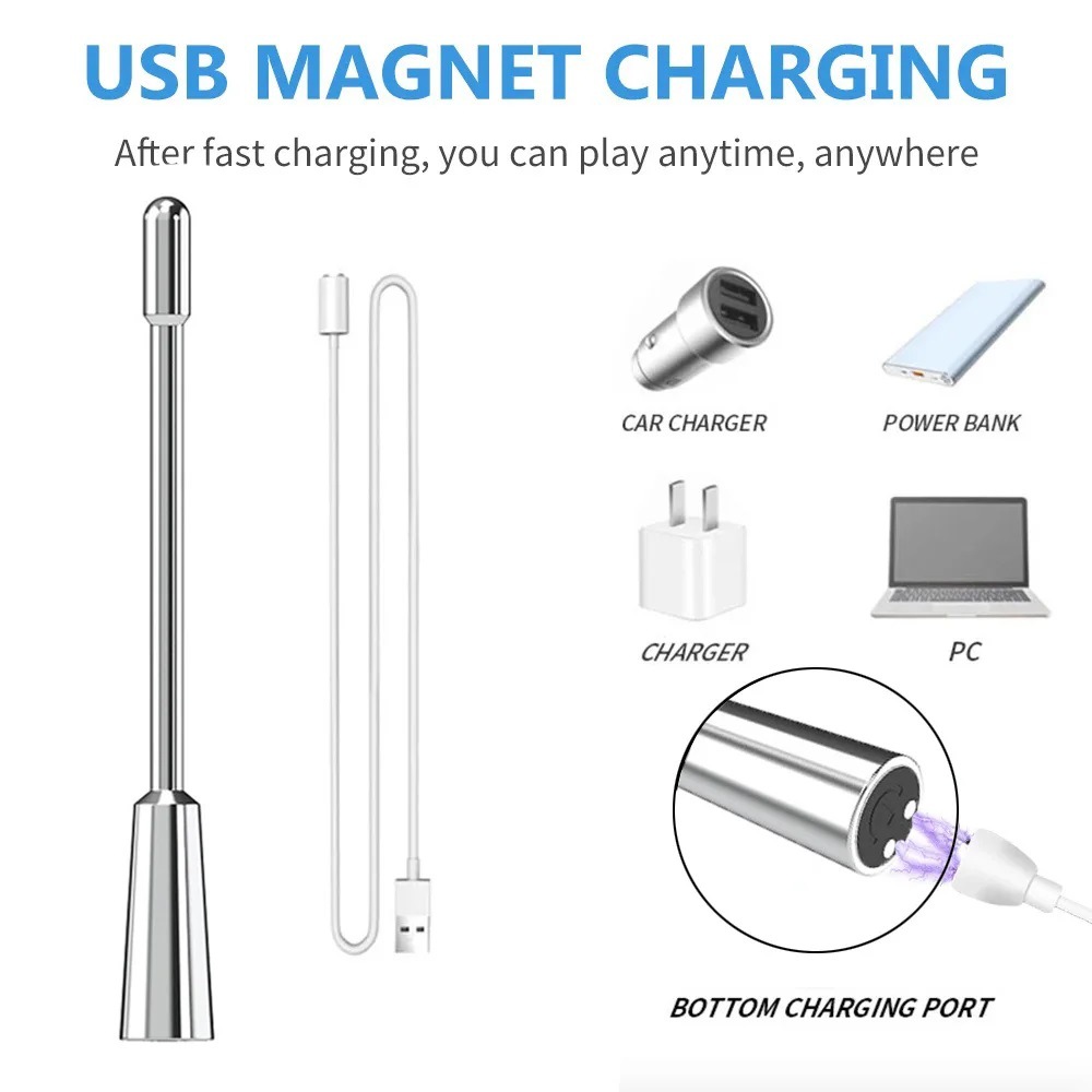 7.1'' Premium 304 Stainless Steel Vibrating Urethral Sound-WeLovePlugs