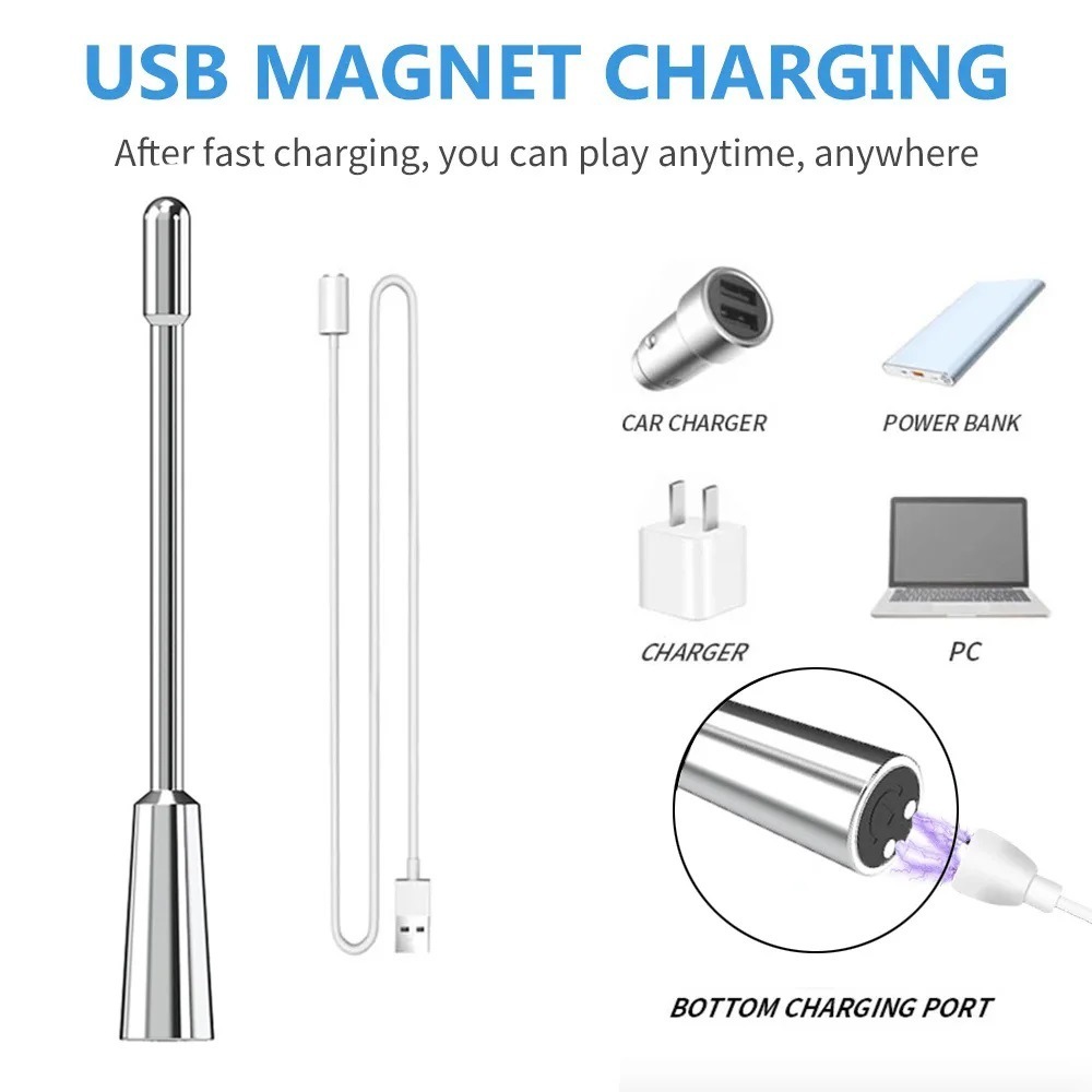 7.1'' Premium 304 Stainless Steel Vibrating Urethral Sound-WeLovePlugs