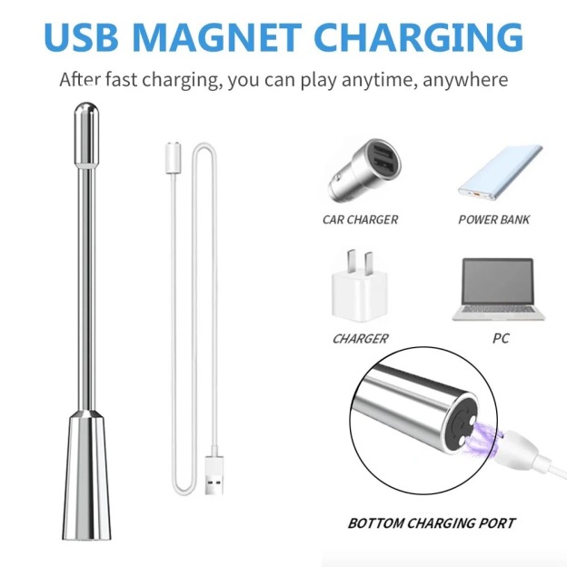 7.1'' Premium 304 Stainless Steel Vibrating Urethral Sound-WeLovePlugs