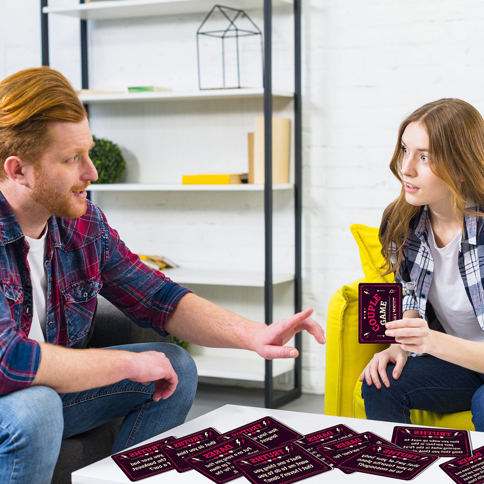 Romantic Date Night Cards for Couples, 50 Fun Conversation & Challenge Cards - image 1