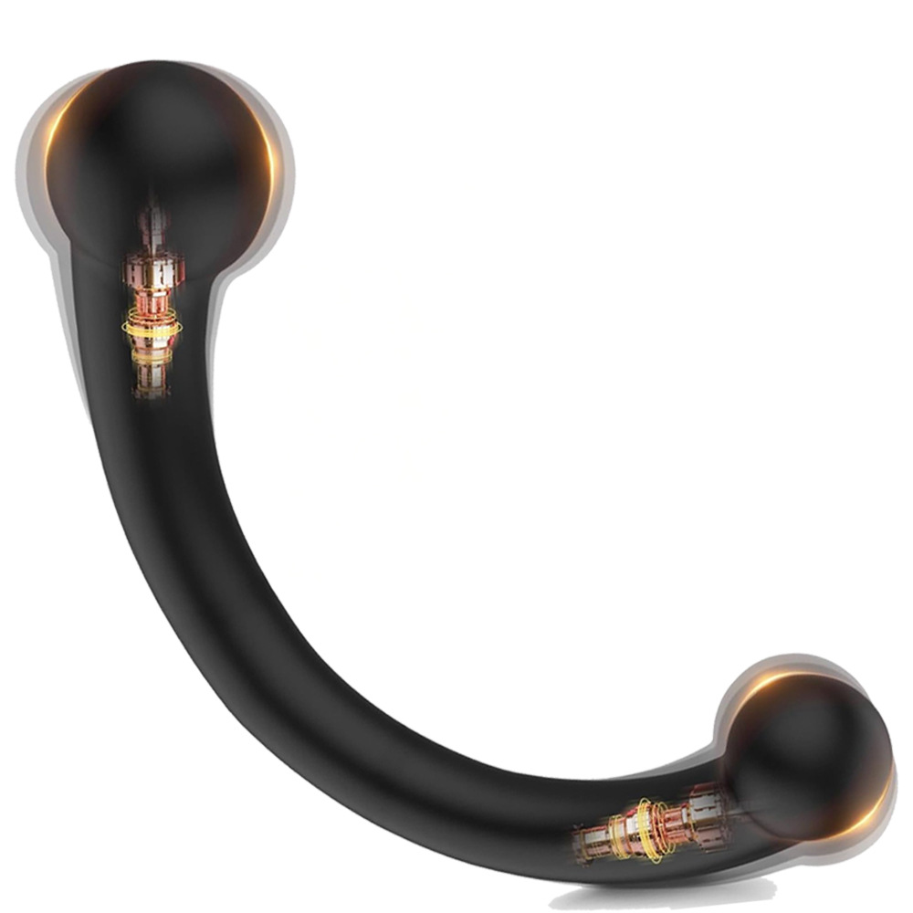 6-in-1 Dual-Ended Prostate & Anal Massager - Black - image 7
