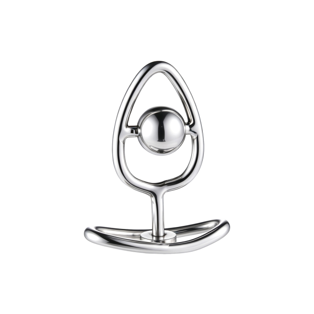 Hollow Metal Butt Plug with Intimate Center Bead - image 5