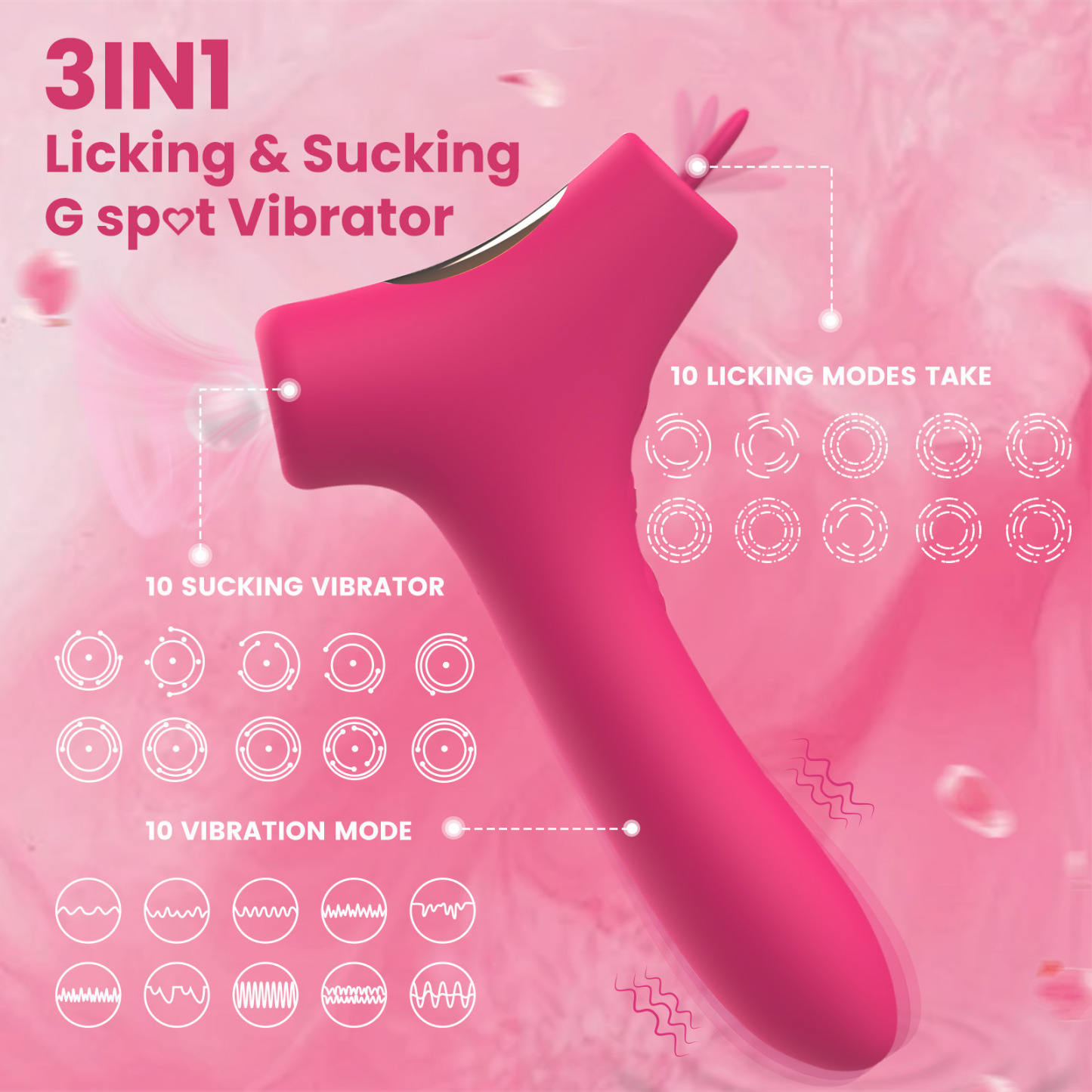 TripleThrill – 3-in-1 Lick, Suck & Vibrate Toy