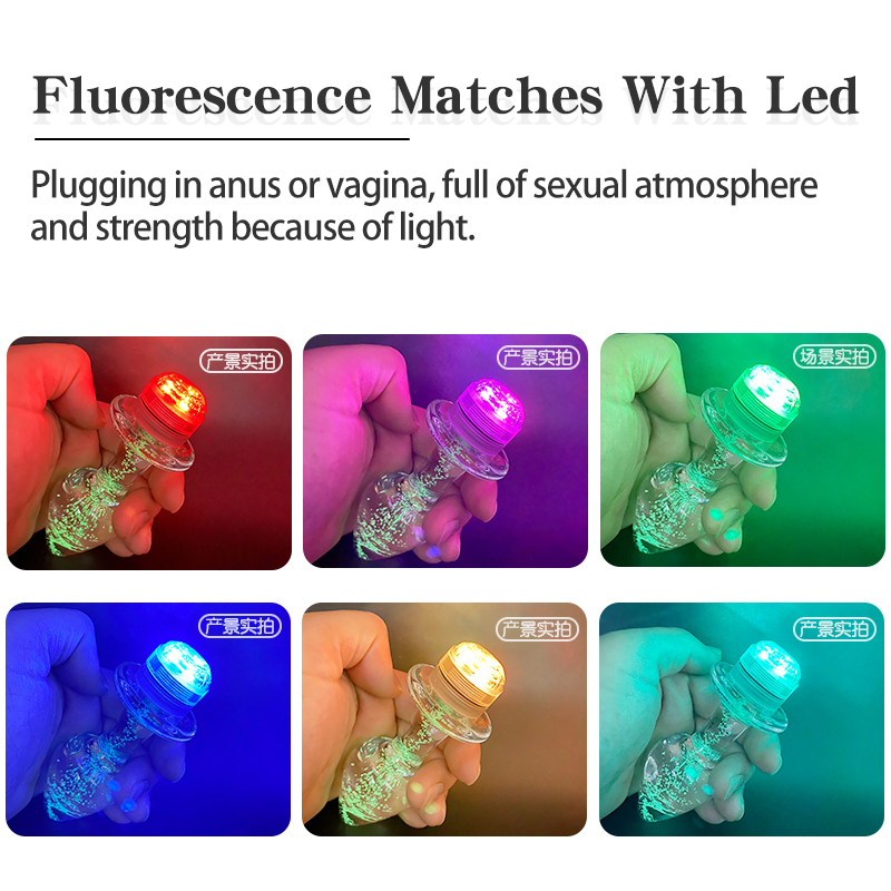 Remote Control Led Crystal Anal Butt Plug