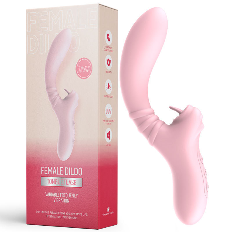 PulseLick Dual Stimulation Vibrator - Pink - image 8