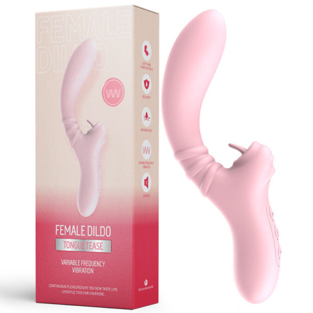 PulseLick Dual Stimulation Vibrator - Pink - image 8