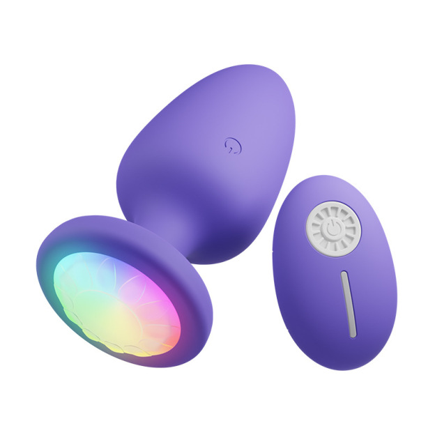 Nebula Remote Control Light Up Anal Butt Plug-WeLovePlugs