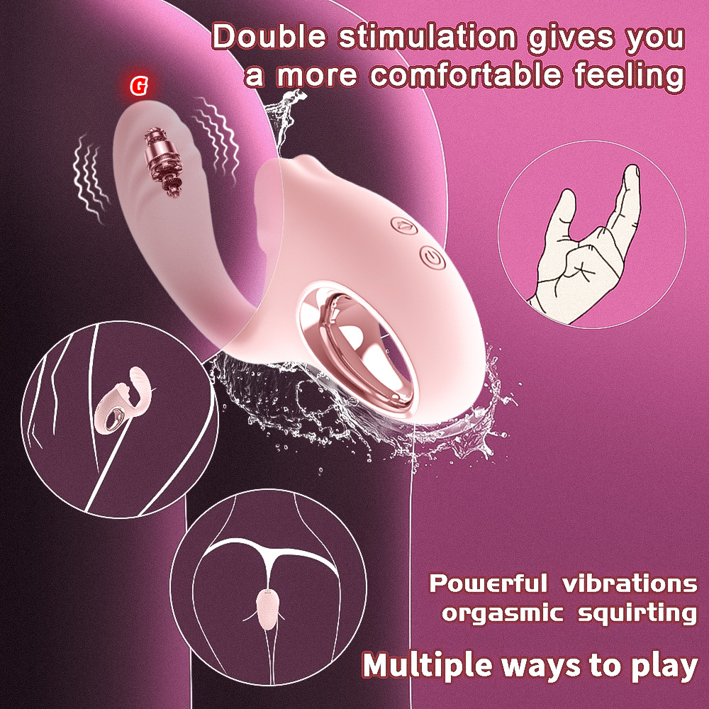 Luxelick 6.1'' Dual Motor Tongue Vibe Licking Vibrator-WeLovePlugs
