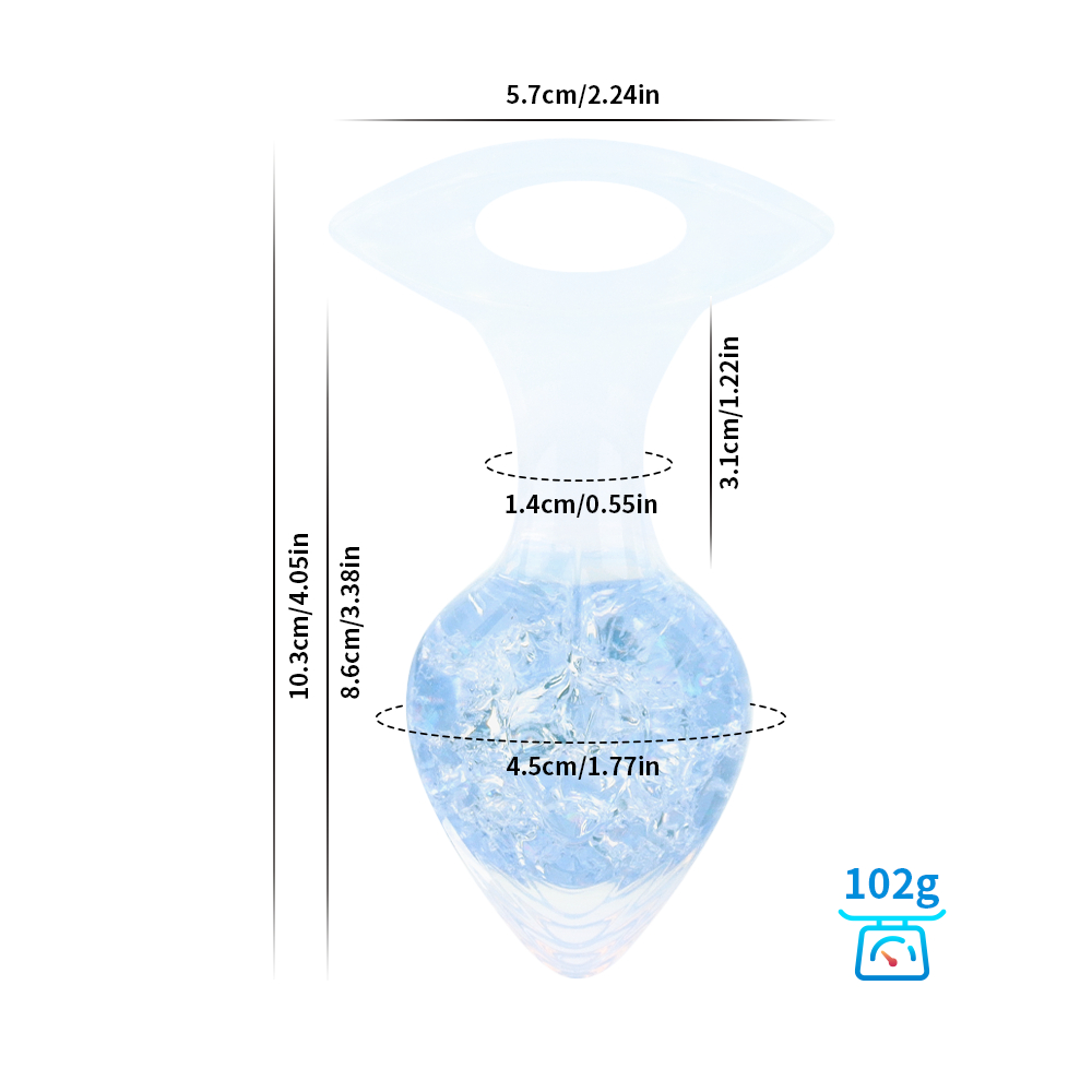 Crystalix Silicone Anal Plug-WeLovePlugs