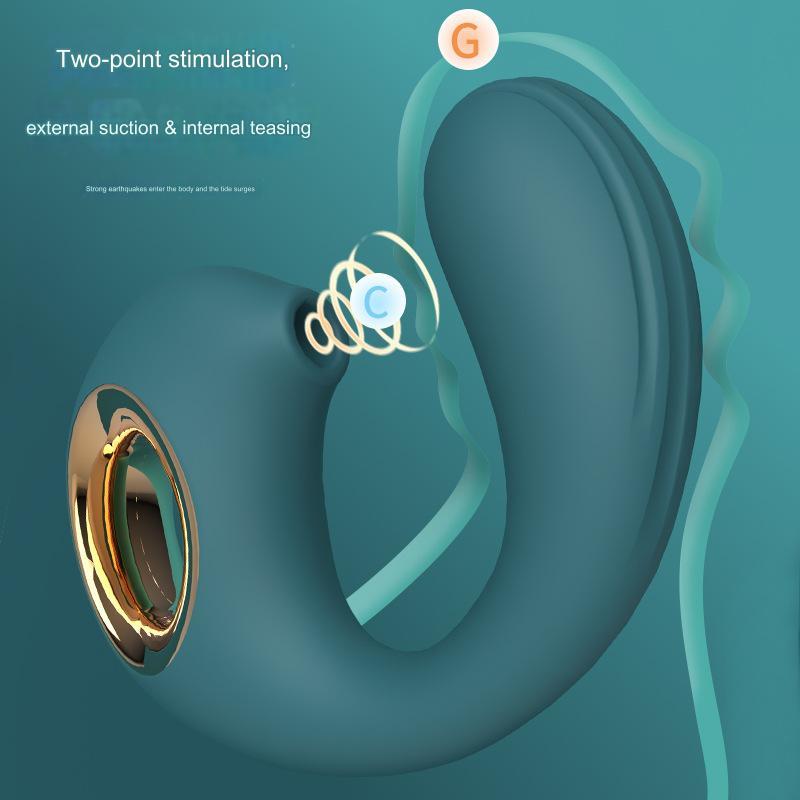 Dolphin Vibrator G-spot, Clitoris, And Labia Sucker -WeLovePlugs