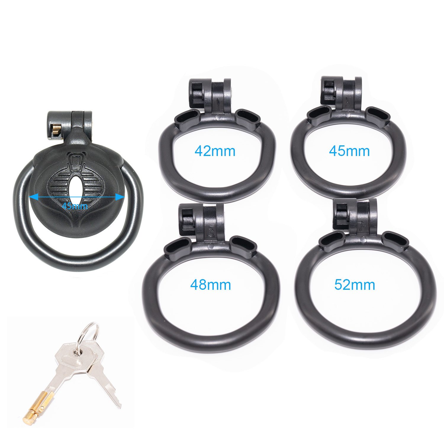 Private Sissy Chastity Cage with 4 Rings -WeLovePlugs