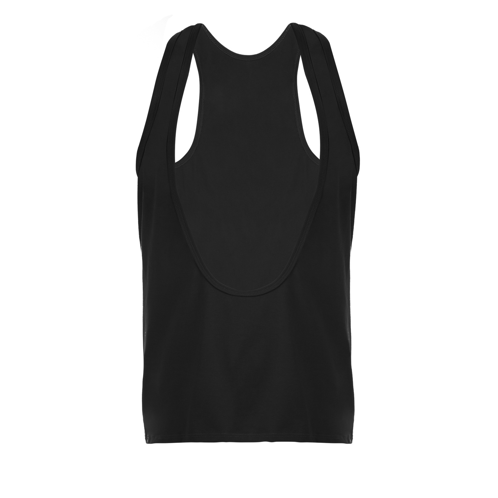 Man Deep V-neck Sexy Sleeveless Tops - Black - 3XL - image 14