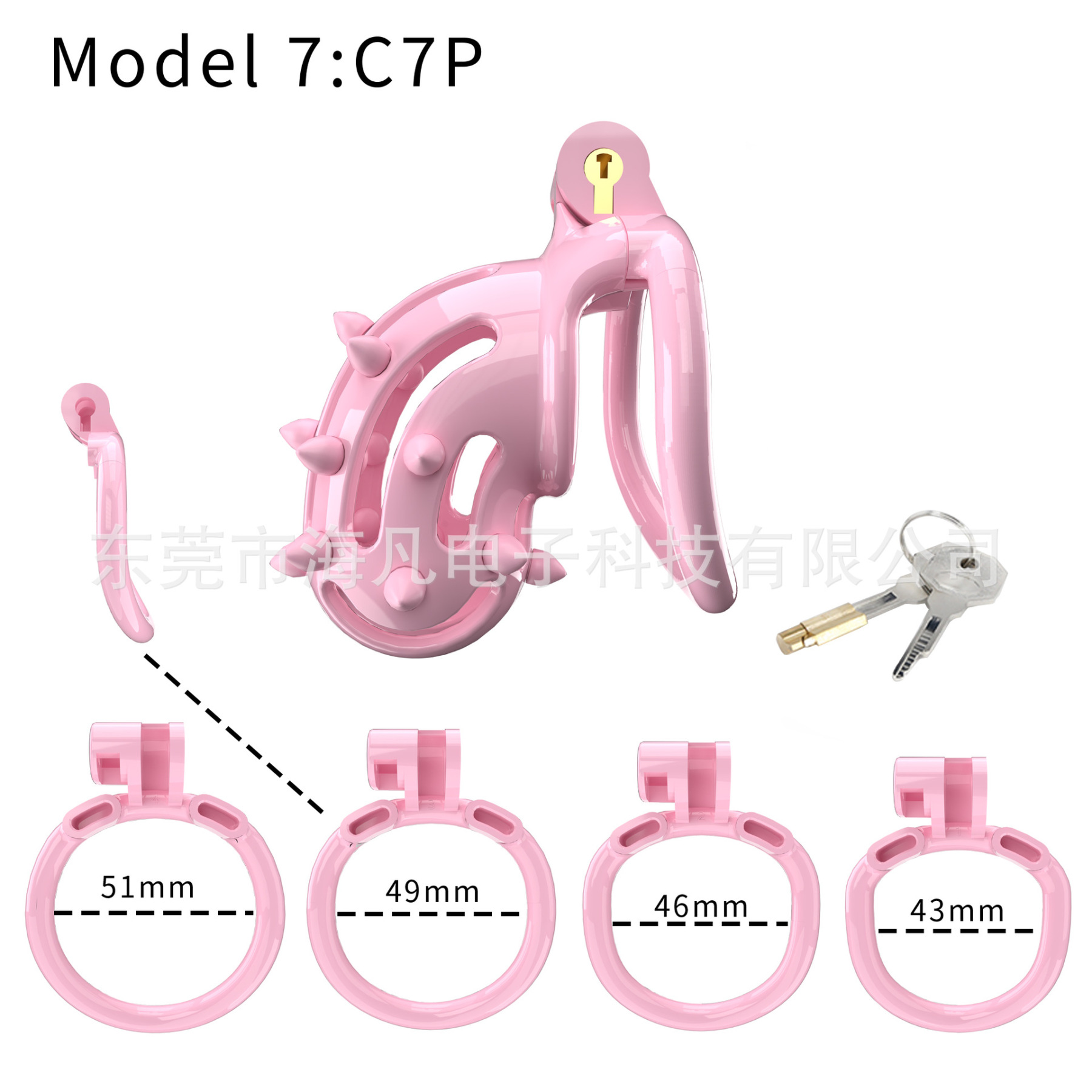 Cobra Chastity Cage with Spikes & 4 Rings -WeLovePlugs