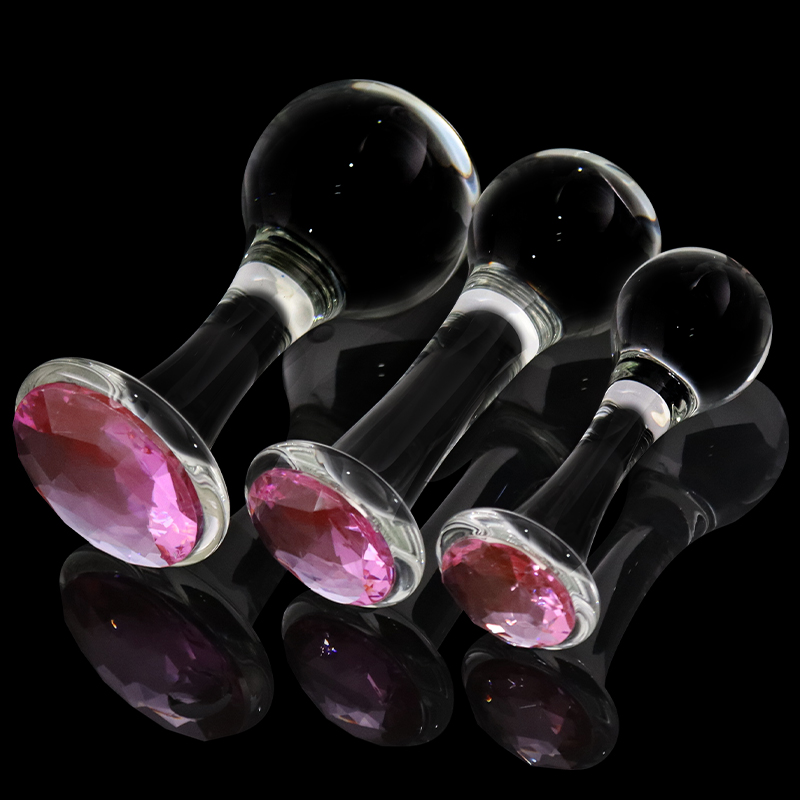 Crystalglow Glass Pleasure Anal Plug-WeLovePlugs