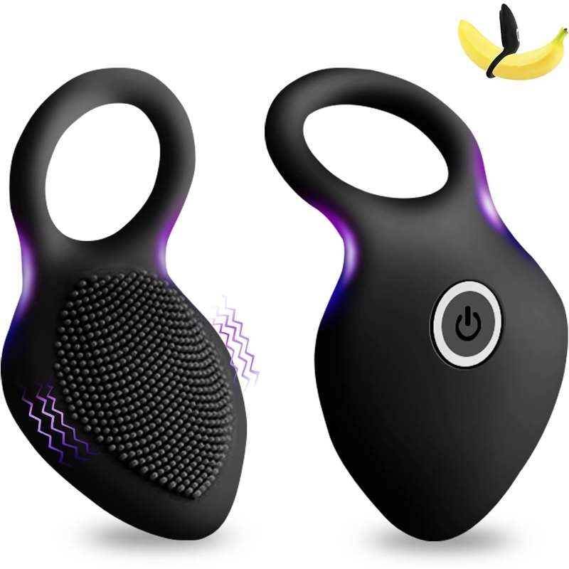 10-Speed Vibrating Cock Ring - Rechargeable Stretchy Silicone Ring for Couples-WeLovePlugs